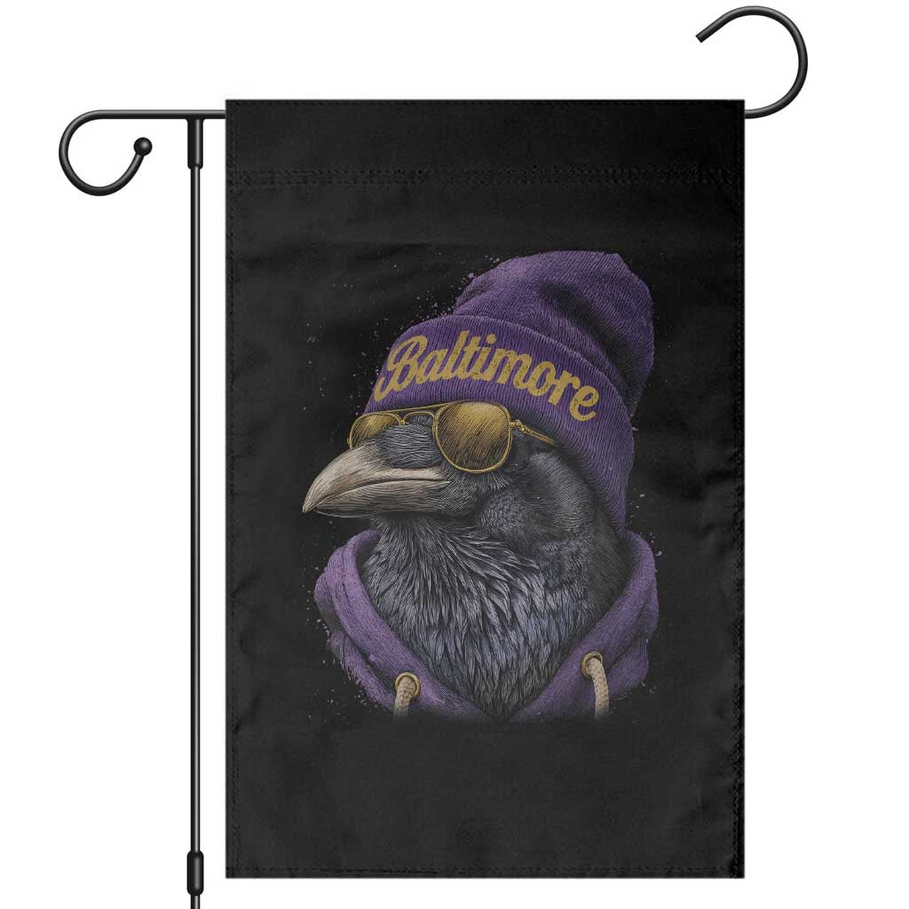 RF Football Lover Garden Flag Vintage Maryland Edgar Allan Poe The Flock Game Day TS10 Black Print Your Wear