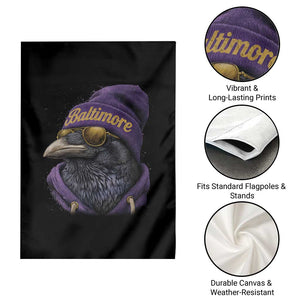 RF Football Lover Garden Flag Vintage Maryland Edgar Allan Poe The Flock Game Day TS10 Print Your Wear
