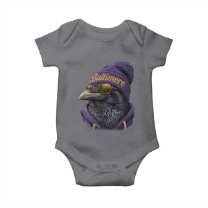 RF Football Lover Baby Onesie Vintage Maryland Edgar Allan Poe The Flock Game Day TS10 Charcoal Print Your Wear
