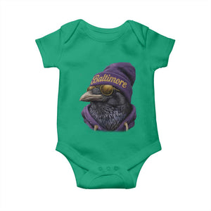 RF Football Lover Baby Onesie Vintage Maryland Edgar Allan Poe The Flock Game Day TS10 Irish Green Print Your Wear