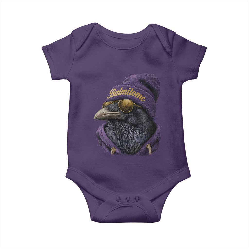 Baltimore Baby Onesie Vintage Maryland Edgar Allan Poe Raven Game Day TS10 Purple Print Your Wear
