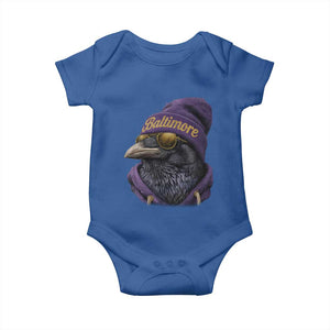 RF Football Lover Baby Onesie Vintage Maryland Edgar Allan Poe The Flock Game Day TS10 Royal Blue Print Your Wear