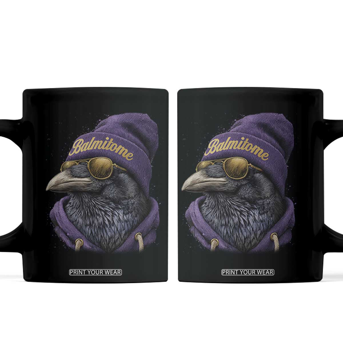 Baltimore Coffee Mug Vintage Maryland Edgar Allan Poe Raven Game Day TS10 Black Print Your Wear