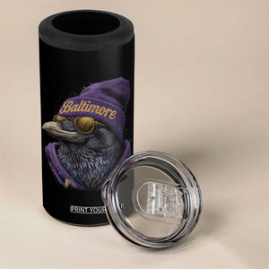 RF Football Lover 4 in 1 Can Cooler Tumbler Vintage Maryland Edgar Allan Poe The Flock Game Day TS10 Print Your Wear
