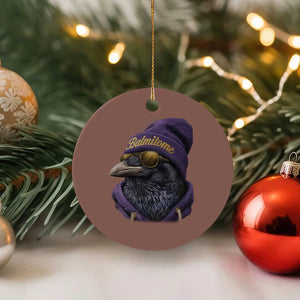 Baltimore Ceramic Ornament Vintage Maryland Edgar Allan Poe Raven Game Day TS10 1pc Mocha Print Your Wear