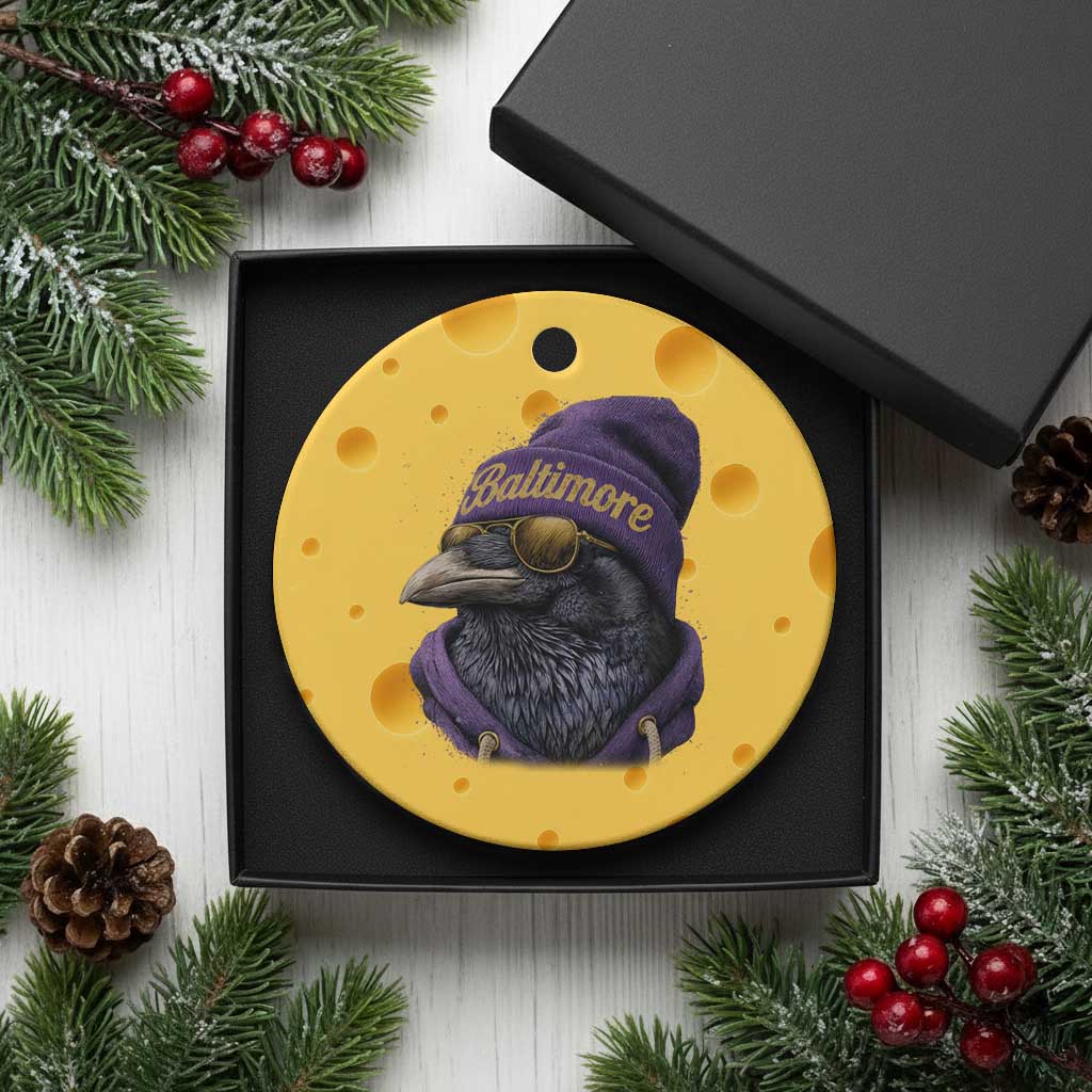 RF Football Lover Ceramic Ornament Vintage Maryland Edgar Allan Poe The Flock Game Day TS10 1pc Yellow Cheese Print Your Wear