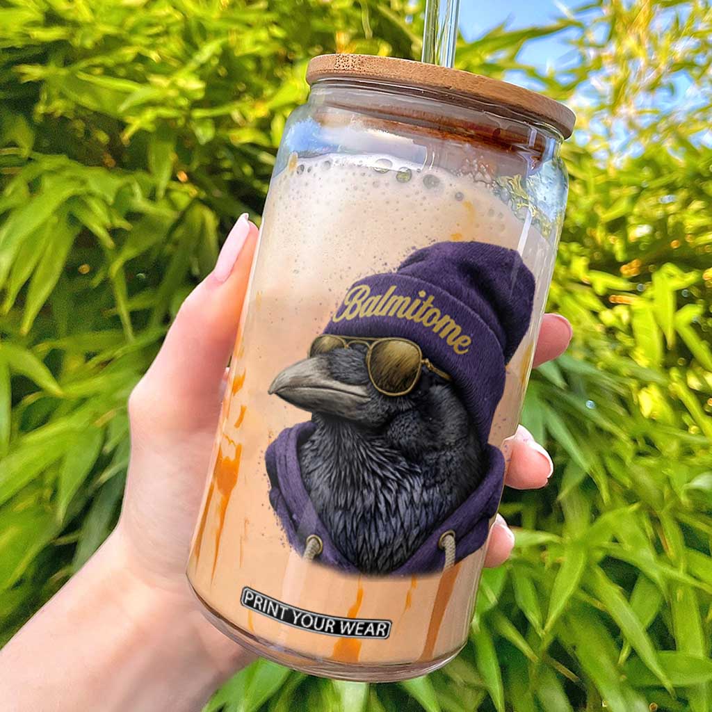 Baltimore Glass Can Vintage Maryland Edgar Allan Poe Raven Game Day TS10 Black Print Your Wear