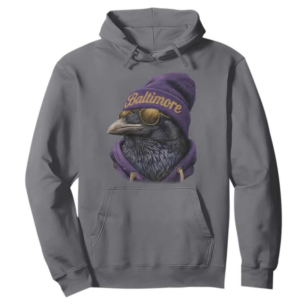 RF Football Lover Hoodie Vintage Maryland Edgar Allan Poe The Flock Game Day TS10 Charcoal Print Your Wear
