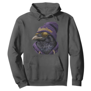 Baltimore Hoodie Vintage Maryland Edgar Allan Poe Raven Game Day TS10 Dark Heather Print Your Wear