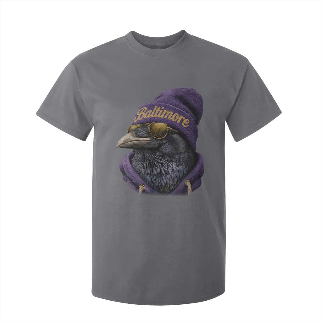 RF Football Lover T Shirt For Kid Vintage Maryland Edgar Allan Poe The Flock Game Day TS10 Charcoal Print Your Wear