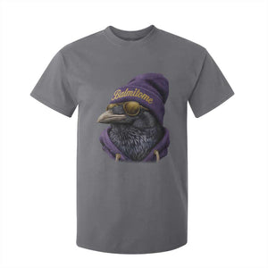 Baltimore T Shirt For Kid Vintage Maryland Edgar Allan Poe Raven Game Day TS10 Charcoal Print Your Wear