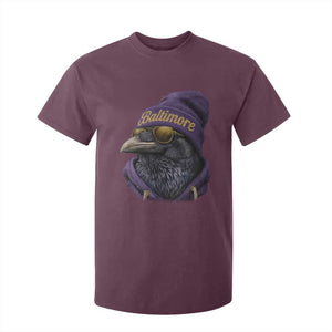 RF Football Lover T Shirt For Kid Vintage Maryland Edgar Allan Poe The Flock Game Day TS10 Maroon Print Your Wear