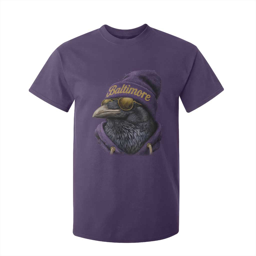 RF Football Lover T Shirt For Kid Vintage Maryland Edgar Allan Poe The Flock Game Day TS10 Purple Print Your Wear