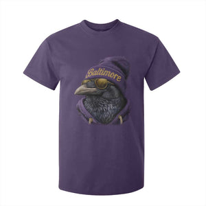 RF Football Lover T Shirt For Kid Vintage Maryland Edgar Allan Poe The Flock Game Day TS10 Purple Print Your Wear