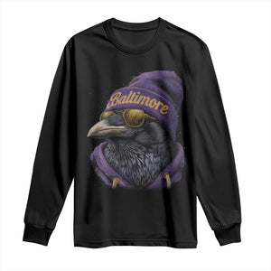 RF Football Lover Long Sleeve Shirt Vintage Maryland Edgar Allan Poe The Flock Game Day TS10 Black Print Your Wear
