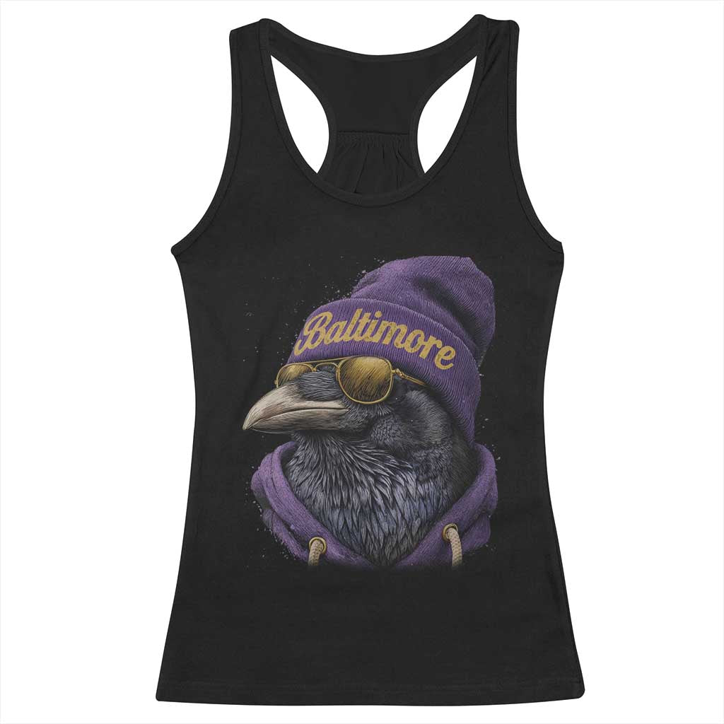 RF Football Lover Racerback Tank Top Vintage Maryland Edgar Allan Poe The Flock Game Day TS10 Black Print Your Wear