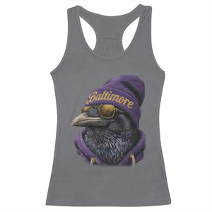 RF Football Lover Racerback Tank Top Vintage Maryland Edgar Allan Poe The Flock Game Day TS10 Charcoal Print Your Wear