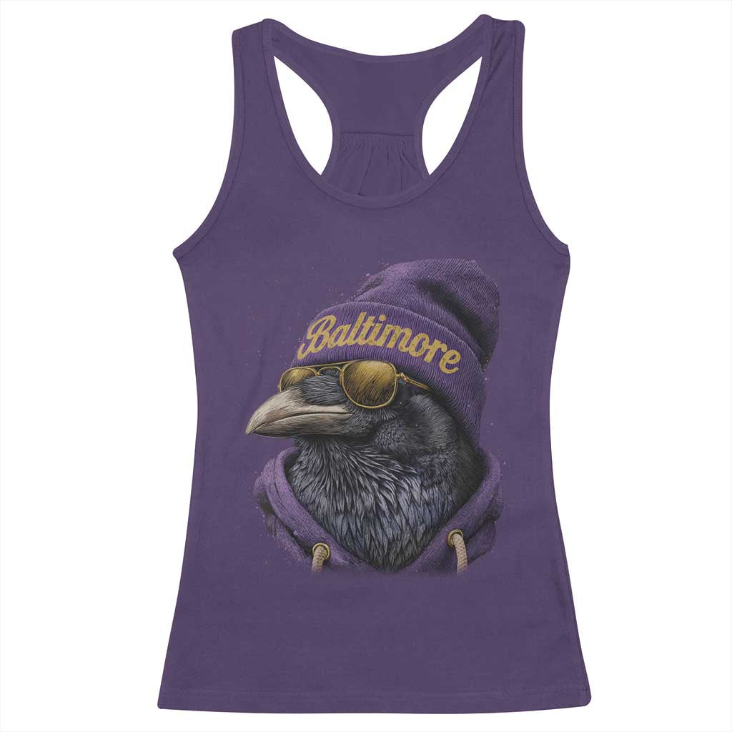 RF Football Lover Racerback Tank Top Vintage Maryland Edgar Allan Poe The Flock Game Day TS10 Purple Print Your Wear