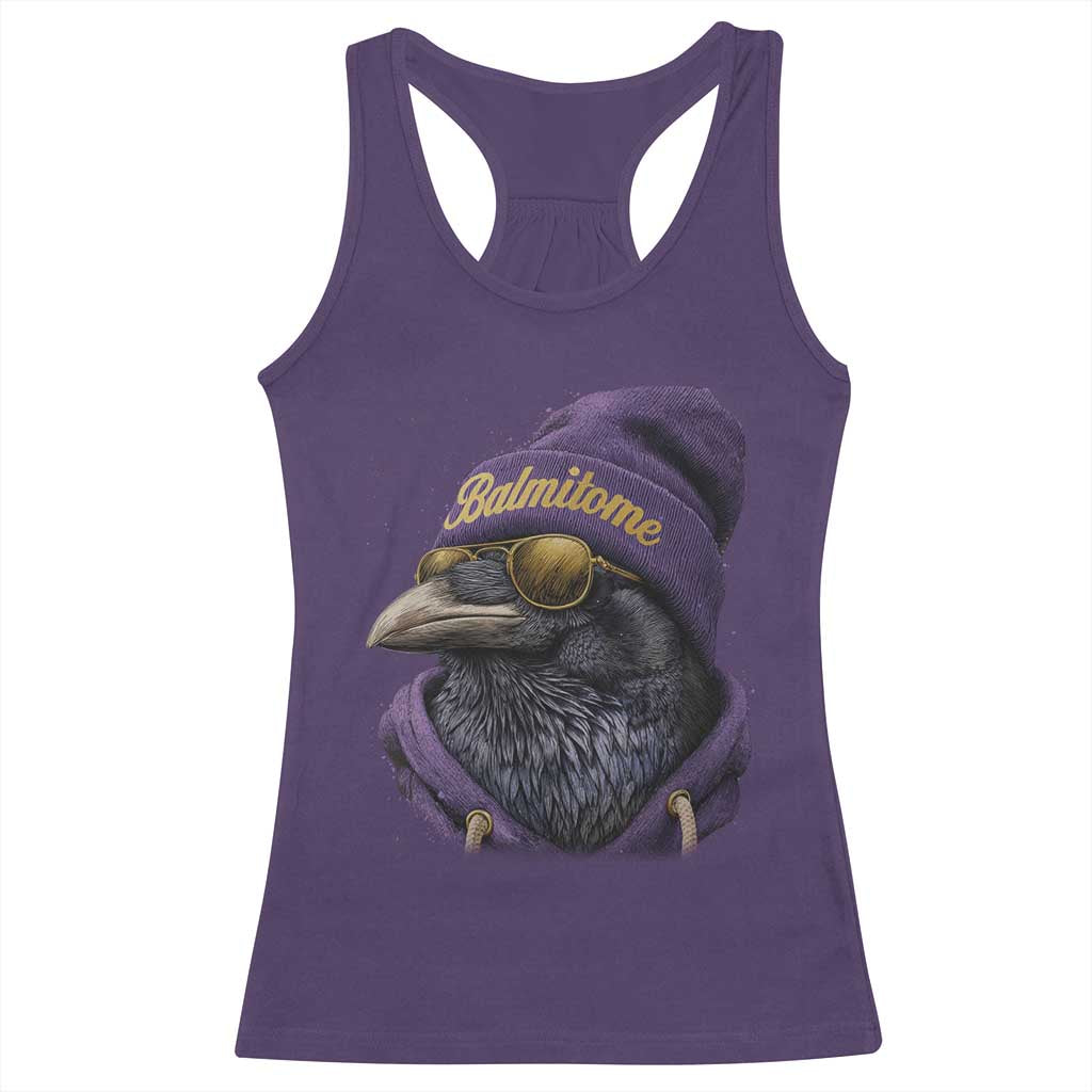 Baltimore Racerback Tank Top Vintage Maryland Edgar Allan Poe Raven Game Day TS10 Purple Print Your Wear
