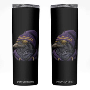 RF Football Lover Skinny Tumbler Vintage Maryland Edgar Allan Poe The Flock Game Day TS10 Black Print Your Wear