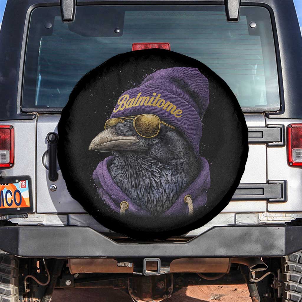 Baltimore Spare Tire Cover Vintage Maryland Edgar Allan Poe Raven Game Day TS10 No hole Black Print Your Wear