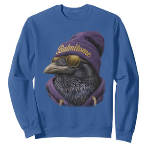 Baltimore Sweatshirt Vintage Maryland Edgar Allan Poe Raven Game Day TS10 Royal Blue Print Your Wear