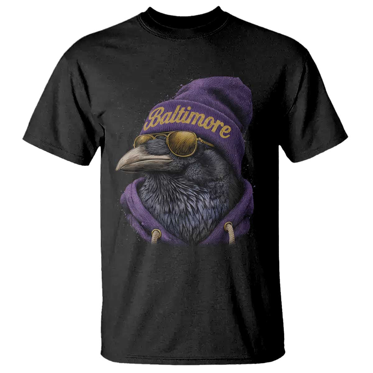RF Football Lover T Shirt Vintage Maryland Edgar Allan Poe The Flock Game Day TS10 Black Print Your Wear