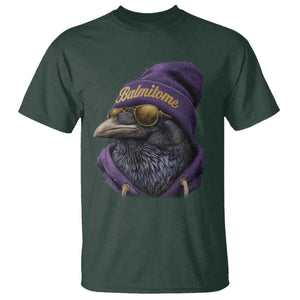 Baltimore T Shirt Vintage Maryland Edgar Allan Poe Raven Game Day TS10 Dark Forest Green Print Your Wear