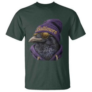 RF Football Lover T Shirt Vintage Maryland Edgar Allan Poe The Flock Game Day TS10 Dark Forest Green Print Your Wear