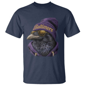 RF Football Lover T Shirt Vintage Maryland Edgar Allan Poe The Flock Game Day TS10 Navy Print Your Wear