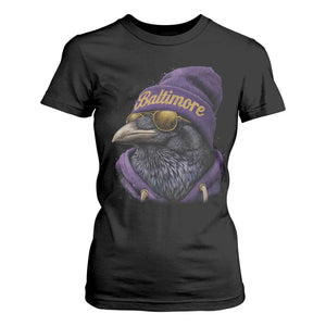 RF Football Lover T Shirt For Women Vintage Maryland Edgar Allan Poe The Flock Game Day TS10 Black Print Your Wear