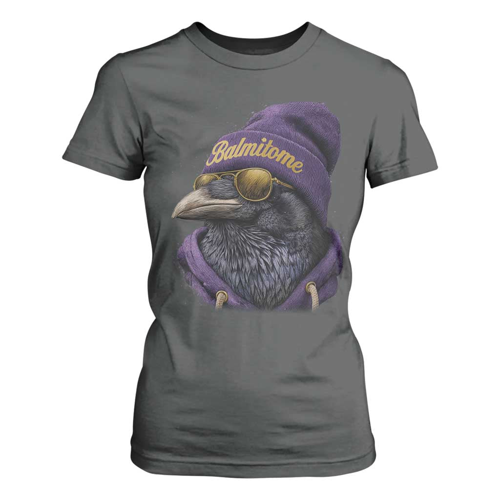 Baltimore T Shirt For Women Vintage Maryland Edgar Allan Poe Raven Game Day TS10 Dark Heather Print Your Wear