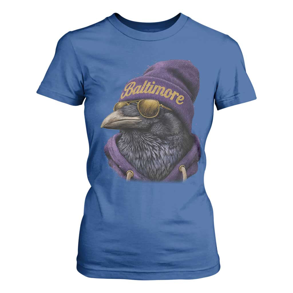 RF Football Lover T Shirt For Women Vintage Maryland Edgar Allan Poe The Flock Game Day TS10 Royal Blue Print Your Wear