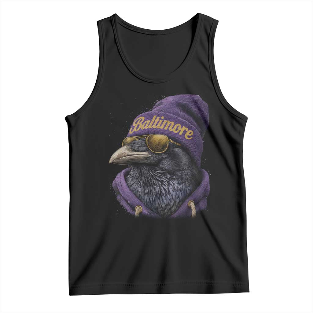 RF Football Lover Tank Top Vintage Maryland Edgar Allan Poe The Flock Game Day TS10 Black Print Your Wear