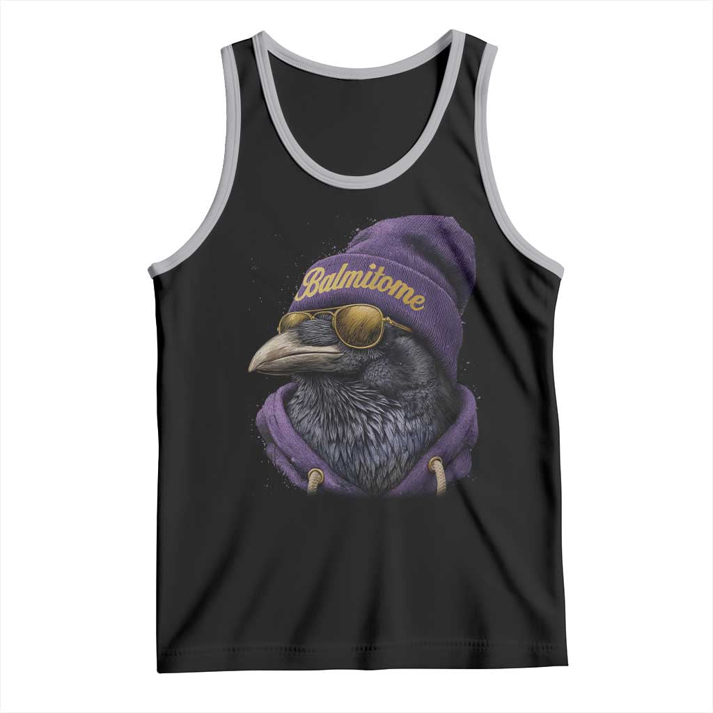 Baltimore Tank Top Vintage Maryland Edgar Allan Poe Raven Game Day TS10 Black Athletic Heather Print Your Wear