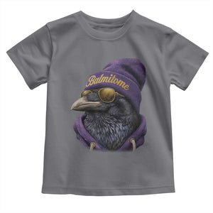 Baltimore Toddler T Shirt Vintage Maryland Edgar Allan Poe Raven Game Day TS10 Charcoal Print Your Wear