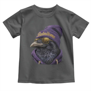 Baltimore Toddler T Shirt Vintage Maryland Edgar Allan Poe Raven Game Day TS10 Dark Heather Print Your Wear