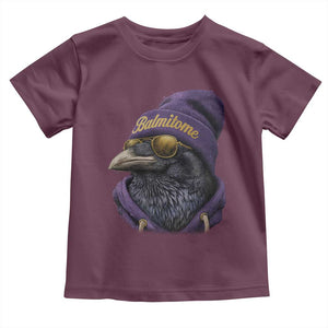 Baltimore Toddler T Shirt Vintage Maryland Edgar Allan Poe Raven Game Day TS10 Maroon Print Your Wear