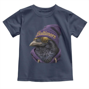 RF Football Lover Toddler T Shirt Vintage Maryland Edgar Allan Poe The Flock Game Day TS10 Navy Print Your Wear