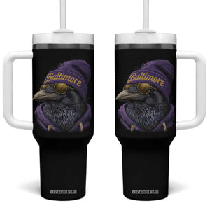 RF Football Lover Tumbler With Handle Vintage Maryland Edgar Allan Poe The Flock Game Day TS10 One Size: 40 oz Black Print Your Wear