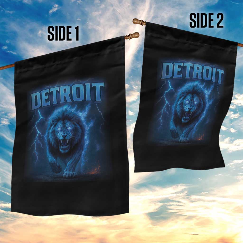 Retro Detroit Football Garden Flag Love Lions Bootleg Vintage Rap Tee TS10 Print Your Wear