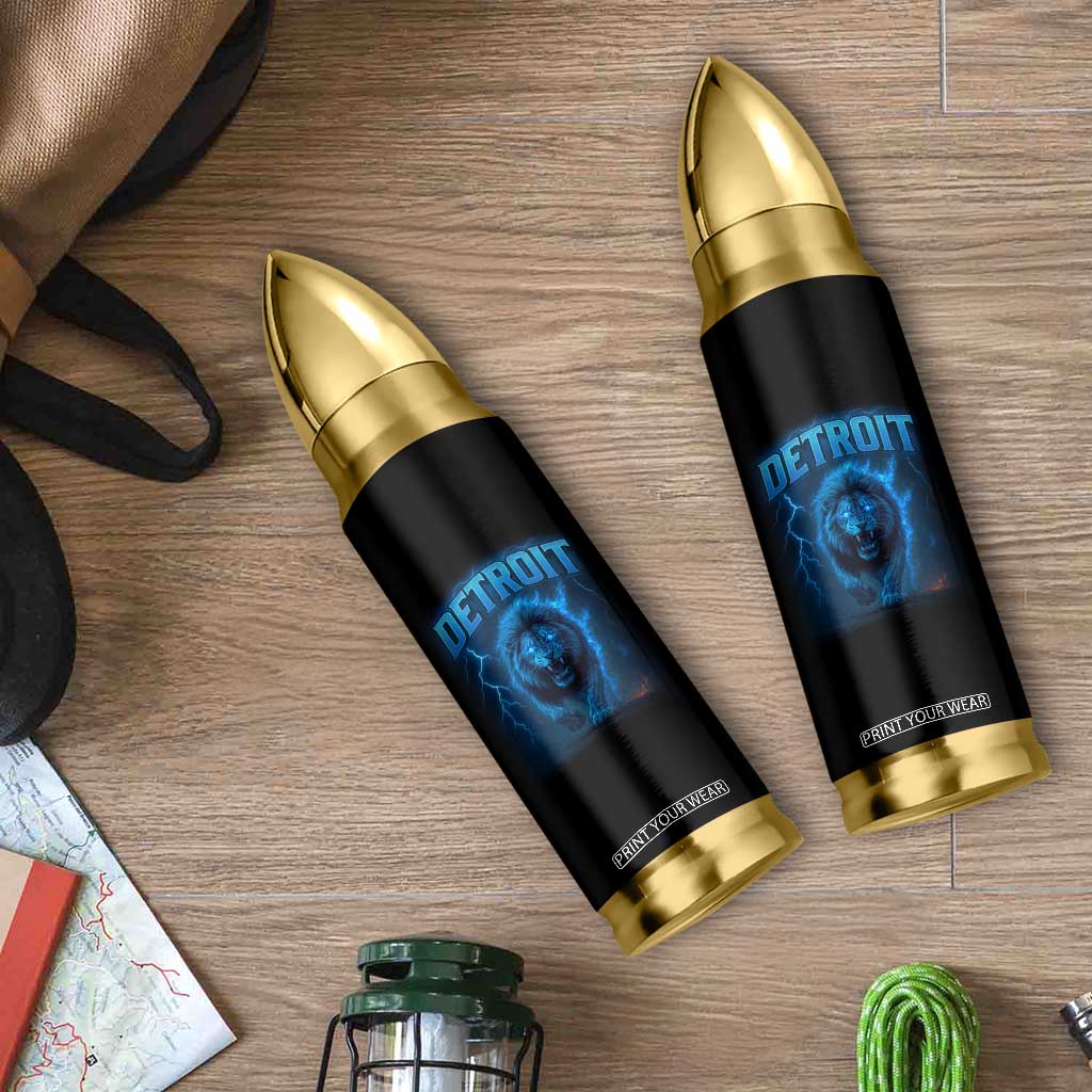 Retro Detroit Football Bullet Tumbler Love Lions Bootleg Vintage Rap Tee TS10 Print Your Wear