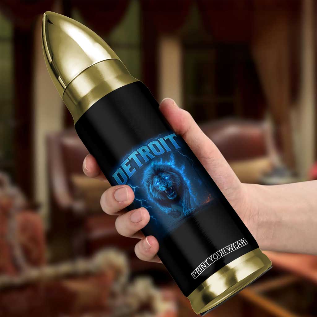 Retro Detroit Football Bullet Tumbler Love Lions Bootleg Vintage Rap Tee TS10 Print Your Wear