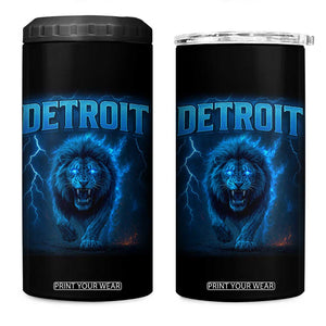 Retro Detroit Football 4 in 1 Can Cooler Tumbler Love Lions Bootleg Vintage Rap Tee TS10 One Size: 16 oz Black Print Your Wear