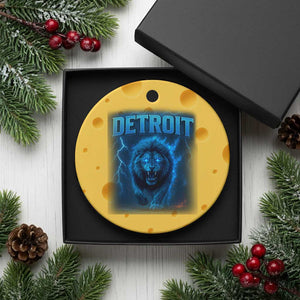 Retro Detroit Football Ceramic Ornament Love Lions Bootleg Vintage Rap Tee TS10 1pc Yellow Cheese Print Your Wear