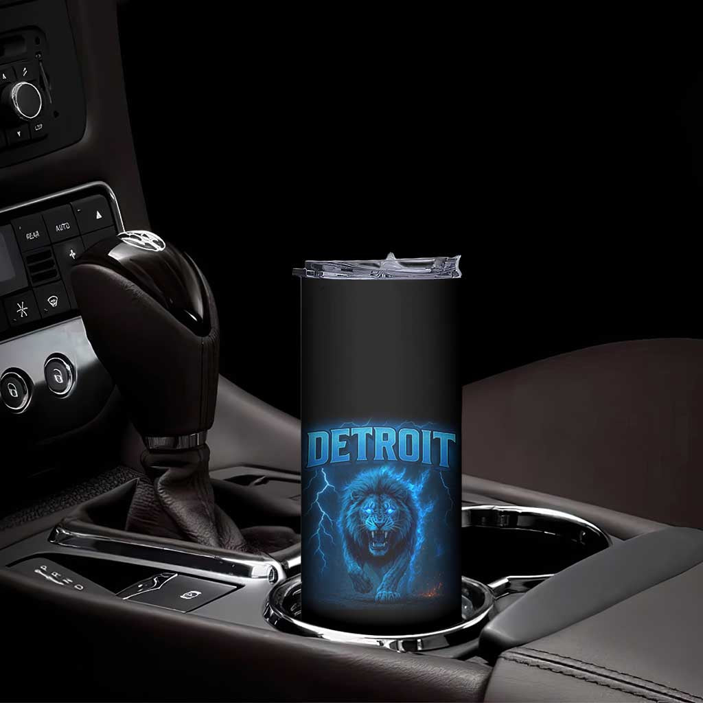 Retro Detroit Football Skinny Tumbler Love Lions Bootleg Vintage Rap Tee TS10 Print Your Wear