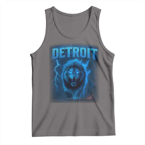 Retro Detroit Football Tank Top Love Lions Bootleg Vintage Rap Tee TS10 Deep Heather Print Your Wear