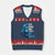 Go Lions V-Neck Knit Sweater Vest Funny 4th Down F*ck It Blue Lion Fan TS10 Navy Red Print Your Wear