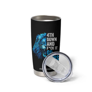 LF Game Day Tumbler Cup Funny 4th Down F*ck It Blue Team Sports Fan TS10 Print Your Wear