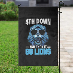4th Down F*ck It Go Lions Garden Flag Funny Bold Game Day TS10 Print Your Wear